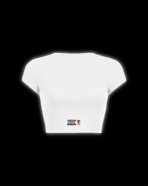 CROP TOP WHITE SUPER CAMO